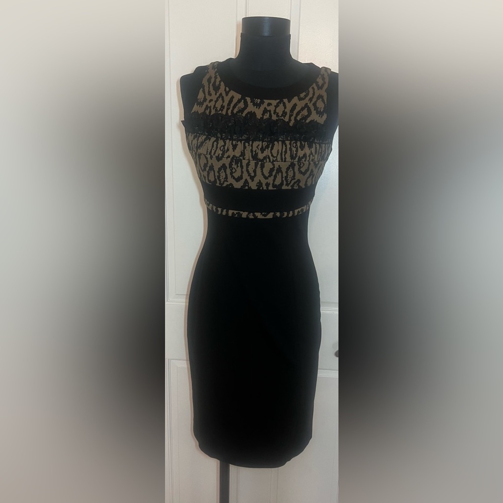 Black dress with lace